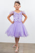 Girls 3D Flower Corset Body Flower Shoulder Strap Gown 4-16